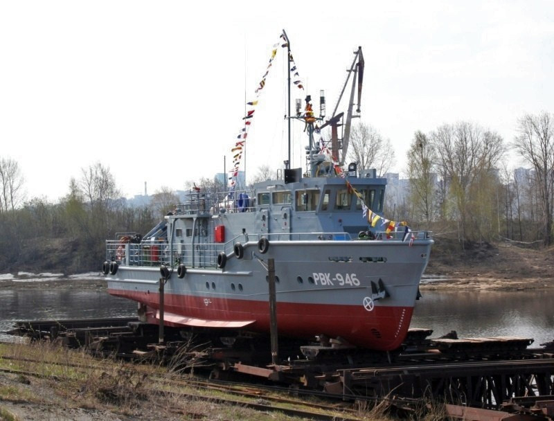 ЗНТ спустил на воду аварийно-спасательный катер проекта 23040 для Минобороны РФ