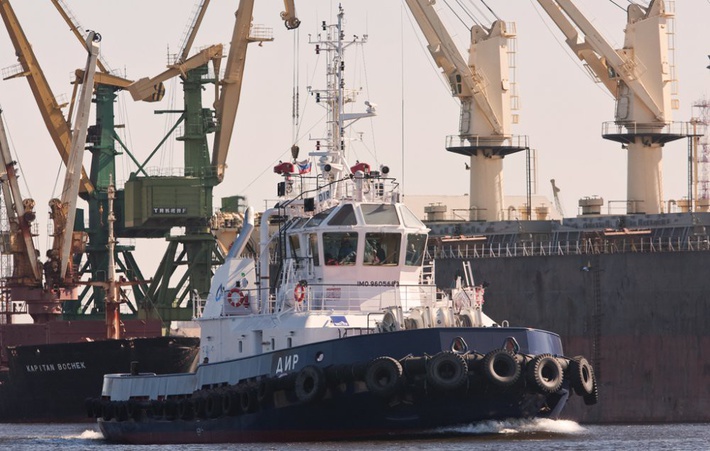 Завод «Пелла» спустил на воду буксир «МБ-96» для Балтийского флота
