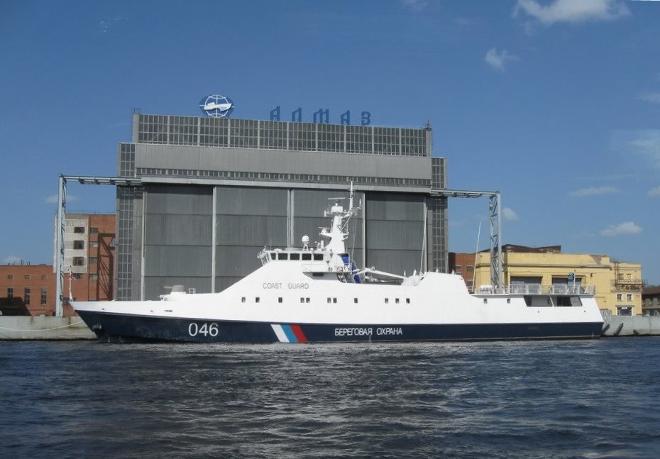 Судостроительная фирма "Алмаз" в Санкт-Петербурге завершила постройку нового сторожевого корабля "Надежный"