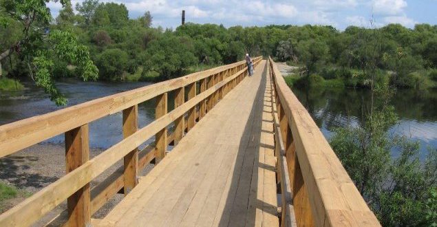 В Киржаче Владимирской области открыли самый длинный в России деревянный мост