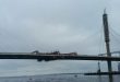Вантовый мост Западного скоростного диаметра в Санкт-Петергбурге сомкнулся