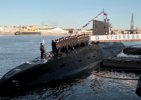 Учебные торпедные стрельбы подводной лодки «Краснодар» в Балтийском море