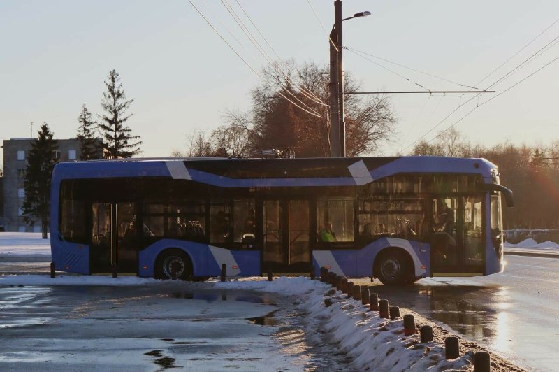 Обкатка нового троллейбуса для Санкт-Петербурга