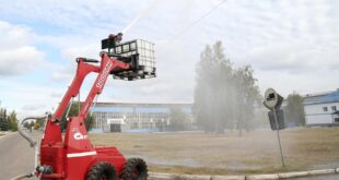 Модернизированный робототехнический комплекс для тушения пожаров представлен в Москве
