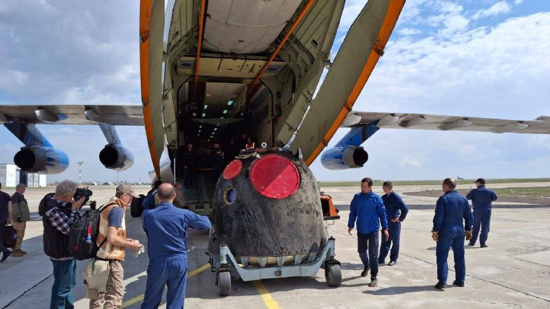 Процесс обработки капсулы «Союз МС-26» после приземления и её техническое исследование