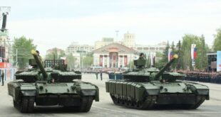 В Омске впервые показали модернизированную боевую технику на параде ко Дню Победы