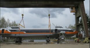 Завершено строительство очередного судна серии «Метеор 120Р» на подводных крыльях