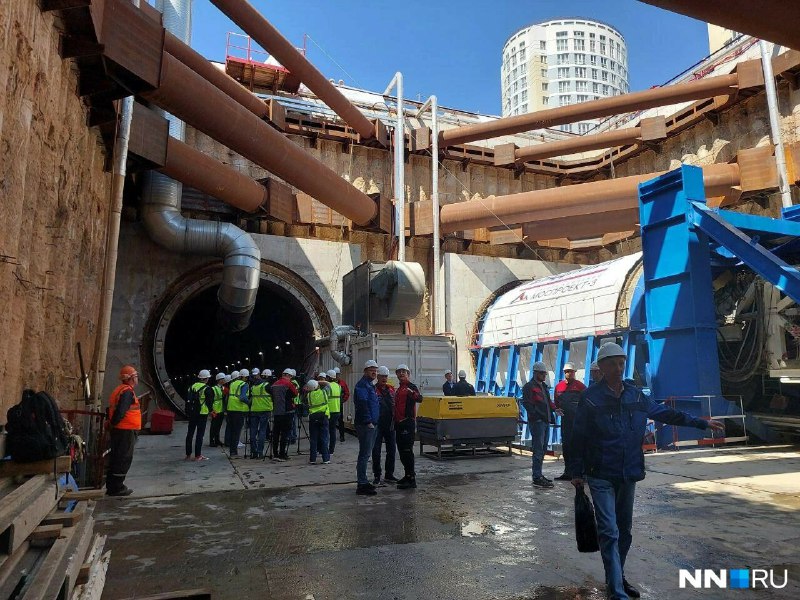 Начало проходки второго тоннеля на станции Автозаводская в Нижнем Новгороде
