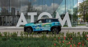 Испытание электромобиля «Атом» в Арктике