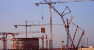 Монтаж третьего яруса внутренней защитной оболочки на АЭС «Эль-Дабаа»