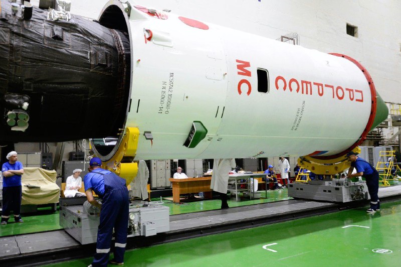 Последний взгляд на космический грузовик «Прогресс МС-31» перед стартом
