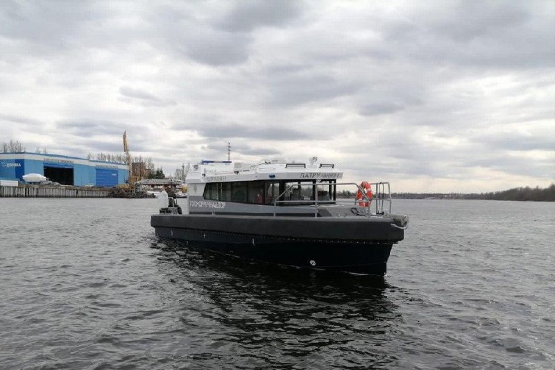 Новый патрульный катер ПК-1200 с системой РЭБ