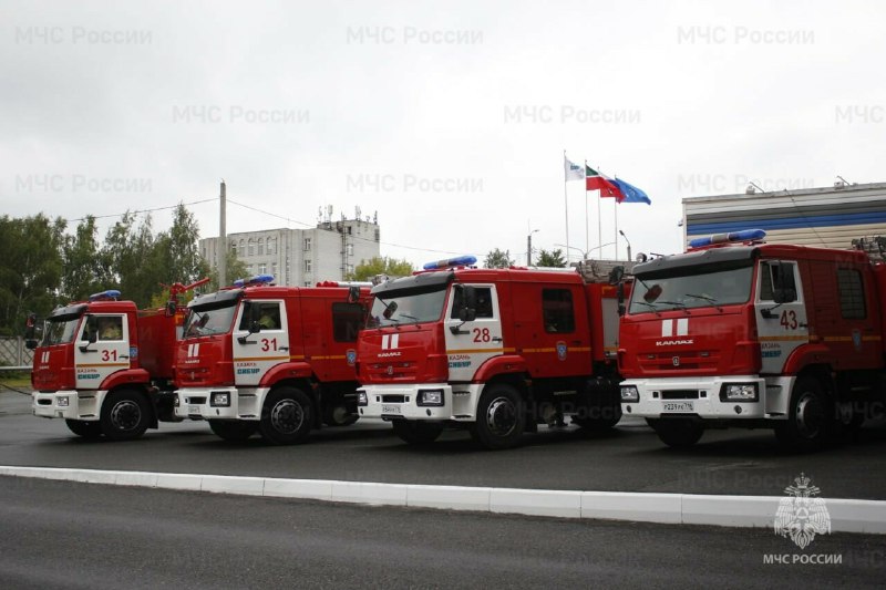 Новые КАМАЗы для пожарных подразделений Казаньоргсинтез