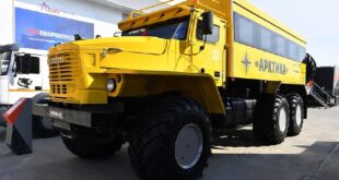 Выпуск арктического автобуса в России