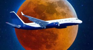 Уникальный астрономический рейс на Ту-204 к лунному затмению