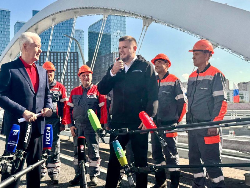 Открытие моста имени Академика Королёва в Москве