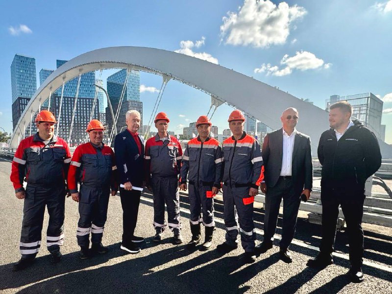 Открытие моста имени Академика Королёва в Москве