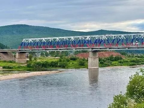 Открытие отремонтированного моста через Лену в Усть-Куте
