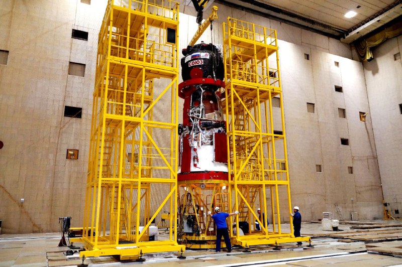 Проверка системы сближения корабля «Союз МС-28»