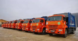 Новые мусоровозы КАМАЗ для Якутскэкосети