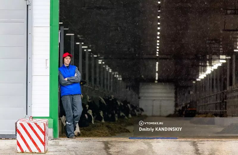 Открытие крупнейшей молочной фермы в Томской области