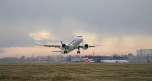 Второй испытательный полет самолета МС-21