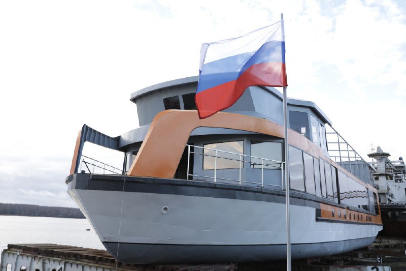 Спуск на воду пассажирского судна «Минин»