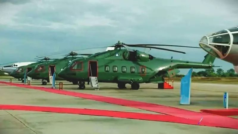 Мьянма получила три вертолета Ми-38 от России