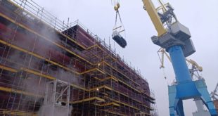 Установка резервного дизельного генератора на ледокол «Ленинград»