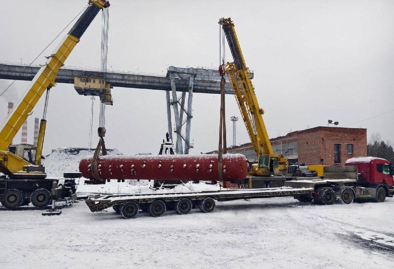Завершение сборки каркаса котлоагрегата на Северской ТЭЦ «Росатома»