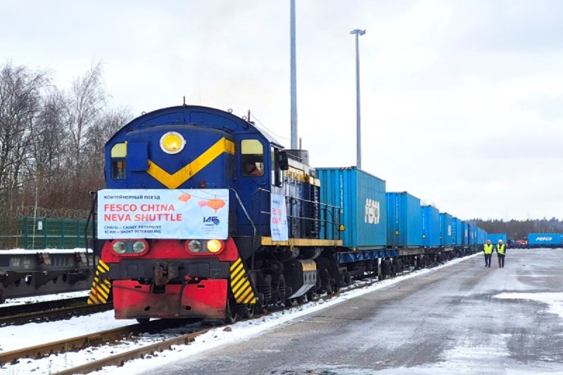 Новый железнодорожный сервис FESCO из Китая в Санкт-Петербург