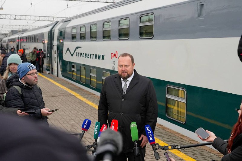 Запуск нового поезда «Буревестник»