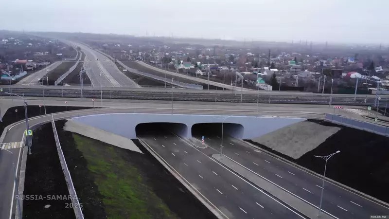 Открытие первого этапа магистрали 'Центральная' в Самаре