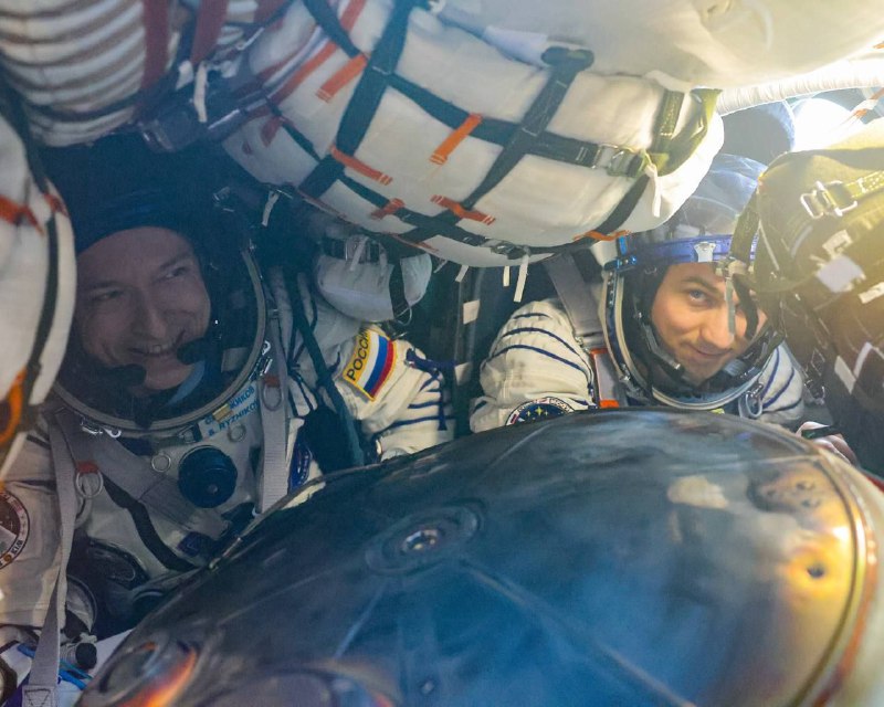 Космонавты вернулись с Международной космической станции