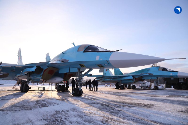Передача новых самолетов Су-34 ВКС России