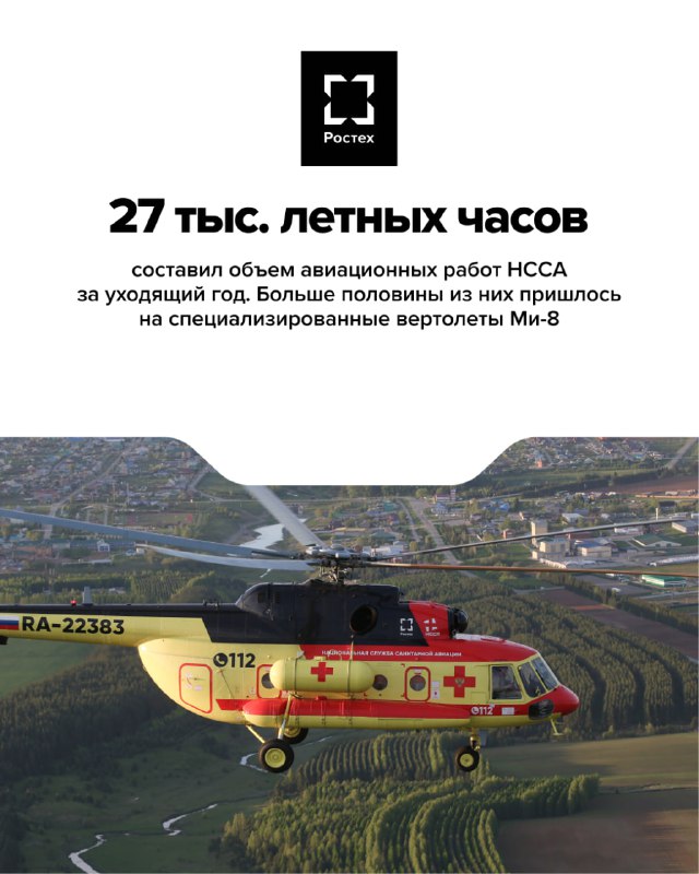Итоги работы Национальной службы санитарной авиации за 2025 год