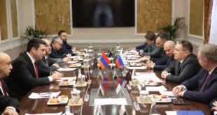 Встреча Алексея Лихачева с председателем Национального Собрания Армении