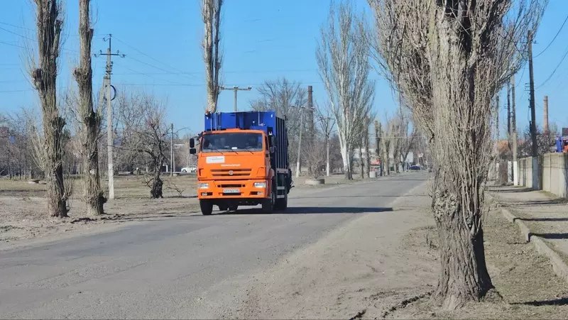 Новые мусоровозы КАМАЗ в Мелитополе Новые мусоровозы КАМАЗ в Мелитополе