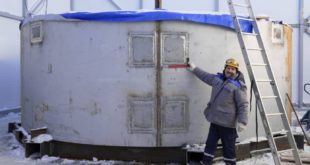 Сборка сухой защиты на третьем энергоблоке Ленинградской АЭС-2
