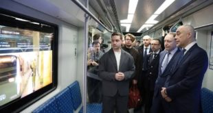 Запуск первого синего поезда метро «Балтиец-2» в Санкт-Петербурге