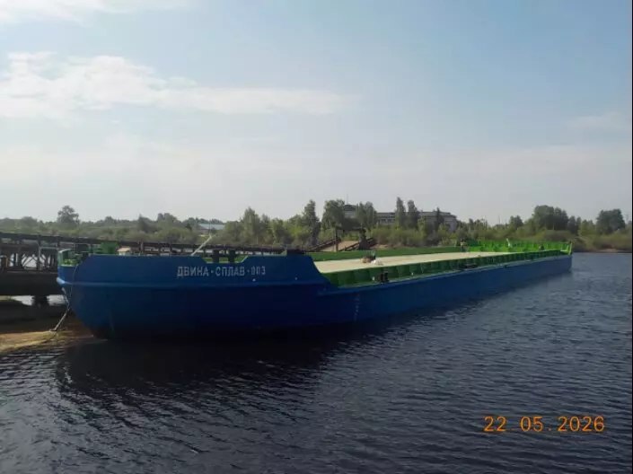 Завершено строительство баржи-площадки «Двина-сплав-003» проекта РЕКГ.107