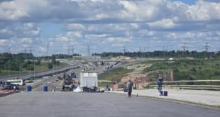 Ход строительства Южной широтной магистрали в Санкт-Петербурге
