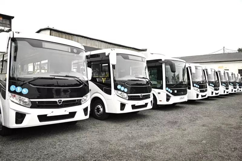 В Петрозаводск прибыли 11 новых автобусов ПАЗ В Петрозаводск прибыли 11 новых автобусов ПАЗ
