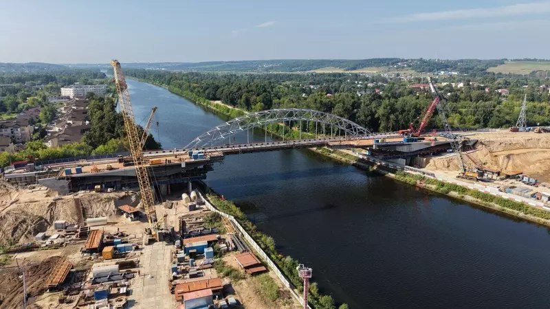 Рогачёвский мост в Дмитрове готов на 61%