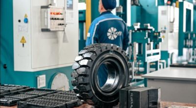 В Железногорске начали выпуск цельнолитых шин для спецтехники
