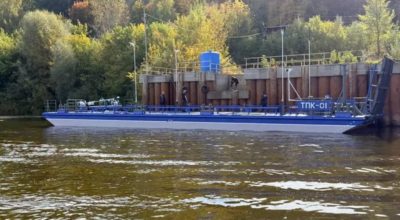 В Нижнем Новгороде на воду спустили баржу проекта RBD2808