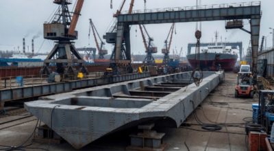 В Ленобласти строят новый плавучий терминал для пассажиров