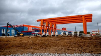 В Великом Новгороде запустили роботизированный завод рельсовых плит для ВСМ