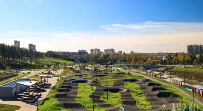 В Кемерове открыли новый парк с мостом и памятником Александру Невскому