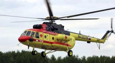 В Новгородскую область прибыл вертолет Ми-8МТВ-1 для санавиации